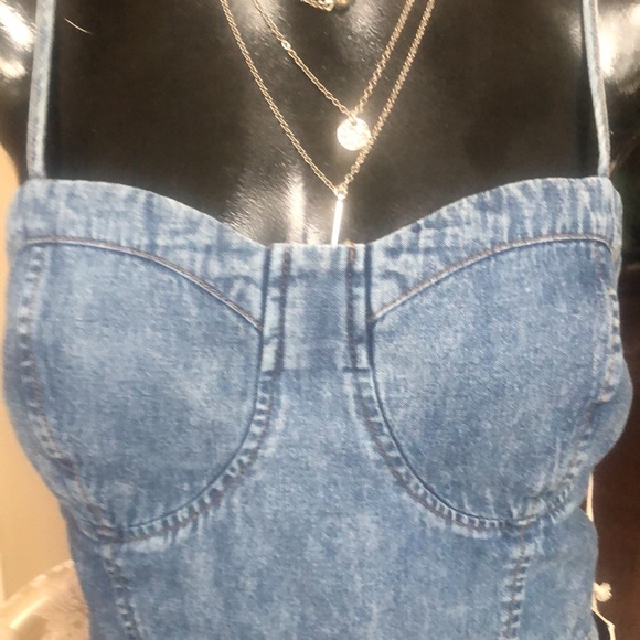Denim strap top - Picture 4 of 5